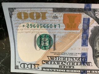 2009A 100$ star note w/ small tear on top.  Only 640000 in the set 3
