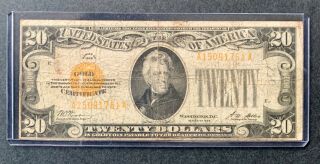 Series 1928 $20 Gold Certificate (last One)