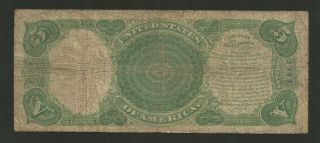 FR.  88 Five Dollars ($5) Series of 1907 United States Note - Legal Tender 2