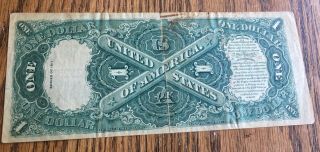 1917 $1 UNITED STATES LARGE SIZE UNITED STATES NOTE - WASHINGTON,  DC - DETAIL 2