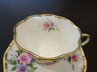 Vintage Queen ' s Fine Bone China Teacup and Saucer - Rosina China Co.  Ltd. 2