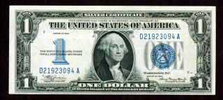 $1 1934 ( (ALMOST UNCIRCULATED))  FUNNY BACK Silver Certificate CURRENCY 2