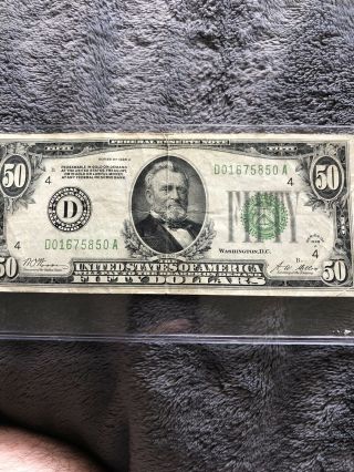 1928 Series $50 Fifty Dollar Federal Reserve Note Cleveland