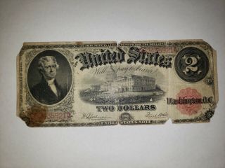 (1) 1917 $2 Two Dollar United States Legal Tender Large Note Speelman/White LOOK 3