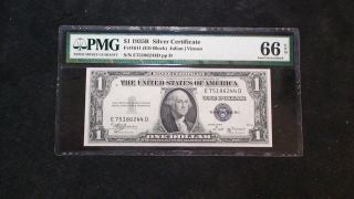 1935 B One Dollar Pmg Gem Unc 66 Epq Silver Certificate $1 Bill Buy It Now