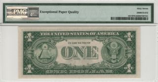 1935 G $1 WITH MOTTO SILVER CERTIFICATE FR.  1617 PMG GEM UNC 67 EPQ (972J) 2