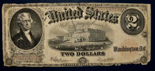 Us 1917 $2 Note Speelman - White