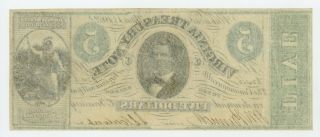 1862 Cr.  15 $5 VIRGINIA Treasury Note - CIVIL WAR Era 2