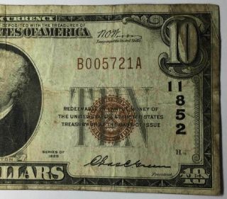 1929 $10 Battle Creek Brown Seal Note 3