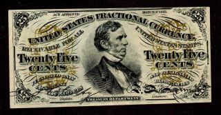 25 Cent ( (almost Uncirculated))  Third 3rd Issue Fractional Currency