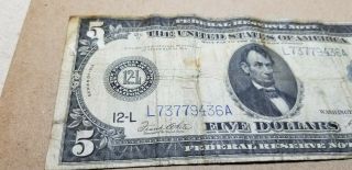 $5 1914 San Francisco Federal Reserve Note 2