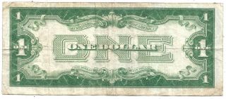 1934 $1 Blue Seal Silver Certificate Funny Back Old Us Paper Money Vf