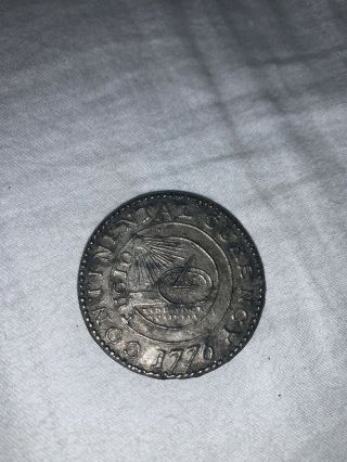 1776 Continental Coin - found at Estate in an old shadow box - weight is15.  3G 3