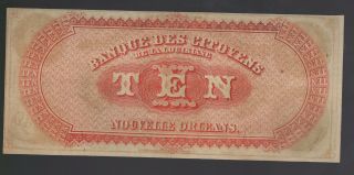 1860 $10 Citizen ' s Bank of Louisiana at Shreveport 2