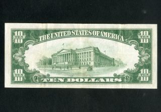 US Paper Money 1929 $10 National Chase Bank NY Charter 2370 2