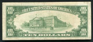 FR.  2309 1934 - A $10 TEN DOLLARS “NORTH AFRICA” SILVER CERTIFICATE VERY FINE,  (B) 2
