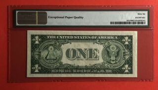 1935F - $1 SILVER CERTIFICATE STAR NOTE,  GRADED BY PMG GEM UNC 66 EPQ 3
