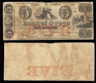 U.  S.  A.  York,  Owego,  Bank of,  Owego $5 B,  Mch 1,  1864 F 3