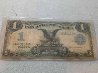 1899 Black Eagle $1 Silver Certificate Large Note,  Nr