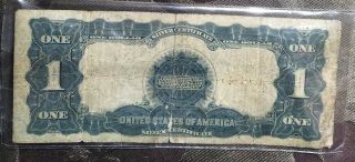 1889 BLACK EAGLE ONE DOLLAR $1 SILVER CERTIFICATE NOTE LARGE BILL LINCOLN GRANT 2