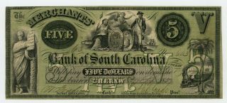 1857 $5 The Merchants 