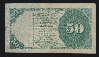 US 50c ' Dexter ' Fractional Currency Note 4th Issue Position 33 G FR 1379 VF (06) 2