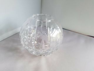 Waterford Crystal Lismore 3 - 1/2 " Round Rose Bowl Vase