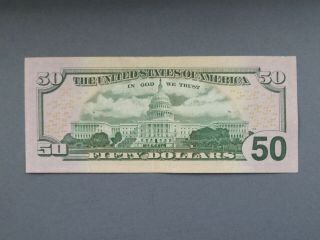 $50 Fifty Dollar Fancy Note - 4 Pairs/Quad Double.  serial MF 22991616 (Good C. ) 2