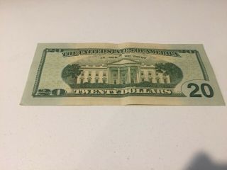 2017 Twenty Dollar FRB Banknote $20 Ultra Low Fancy Serial Number NA00000758F 3