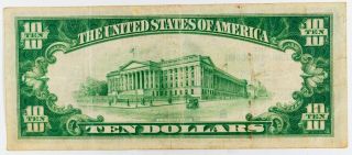 1929 $10 York NY National Currency Federal Reserve Bank of York 2