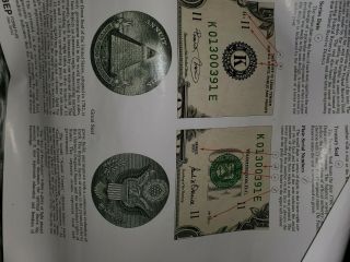 2001 $1 federal reserve x32 money Sheet 2