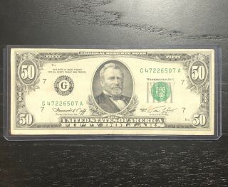 $50 Dollar Small Face Note Series 1974