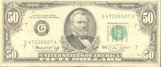 $50 Dollar Small Face Note Series 1974 3