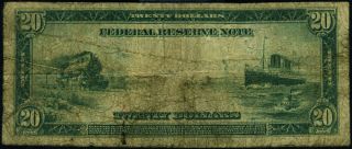 FR.  966 $20 1914 Federal Reserve Note Boston VG 3