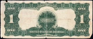 Circulated 1899 $1 BLACK EAGLE Silver Certificate M2776242A 3