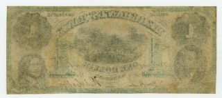 1861 $1 The Merchants Bank - Trenton,  JERSEY Note CIVIL WAR Era 2