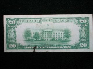 1928 Twenty Dollar GOLD ON DEMAND NUMERICAL GREEN SEAL Federal Reserve 2