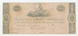 1810 ' s $100 The Farmers Bank of Bucks County - Hulme Ville,  PENNSYLVANIA Note CU 2