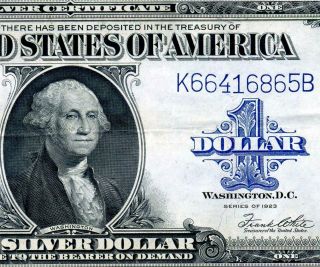 Hgr Sunday 1923 $1 Silver Certificate (stunning) Appears Near Uncirculated