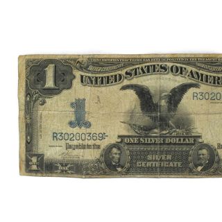 1899 US ONE DOLLAR BLACK EAGLE LARGE SILVER CERTIFICATE NOTE NR 8446 - 2 3