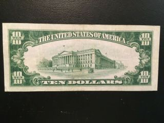 USA 10 Dollars National 1929 - - DULUTH,  Mn.  - - Charter 3626 - - 3