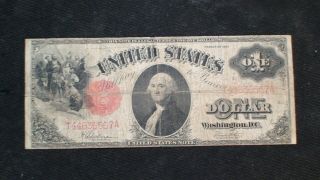 1917 Large One Dollar Fr 39 Note Very Fine $1 Bill Starts At 99 Cents