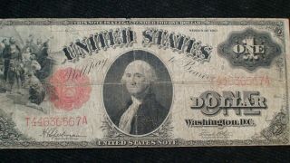 1917 LARGE ONE DOLLAR FR 39 Note VERY FINE $1 Bill Starts At 99 Cents 2