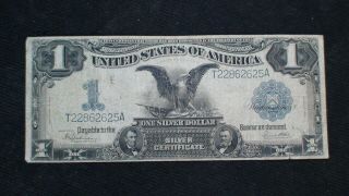 1899 Black Eagle One Dollar Note Very Fine $1 Bill Starts At 99 Cents