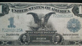 1899 BLACK EAGLE ONE DOLLAR Note VERY FINE $1 Bill Starts At 99 Cents 2
