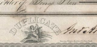 $5000 1837 Bank of Alabama,  Mobile draft,  Alligator,  Steamship,  vignettes 3