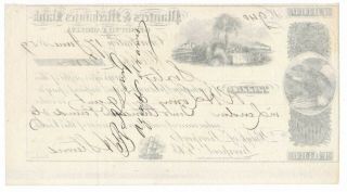 1859 Planters Mechanics Bank,  Charleston SC Third Bill of Exchange,  London CRISP 2