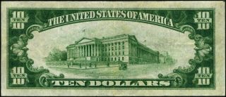 FR.  1860 D $10 1929 Federal Reserve Bank Note Cleveland D - A Block XF D02142214A 3