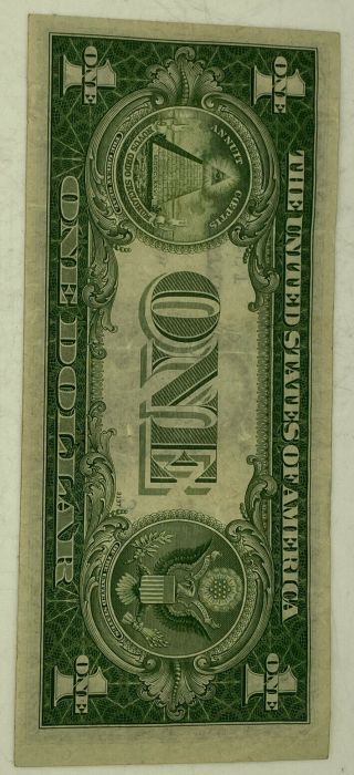 1935 $1 Yellow Seal Silver Certificate North Africa Note 2