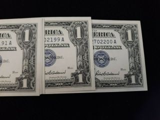 SET OF 10 1957 CONSECUTIVE $1 Silver Certificates Gems 8 3